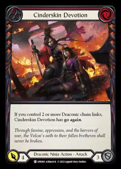 Cinderskin Devotion RED UPR063 - Uprising - Flesh and blood card