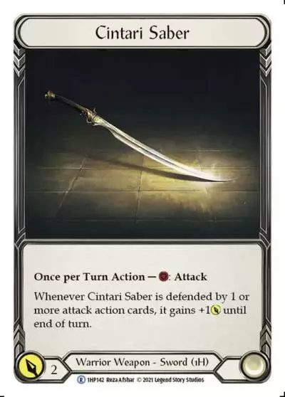 Cintari Saber 1HP142 - History Pack 1 - Flesh and blood card