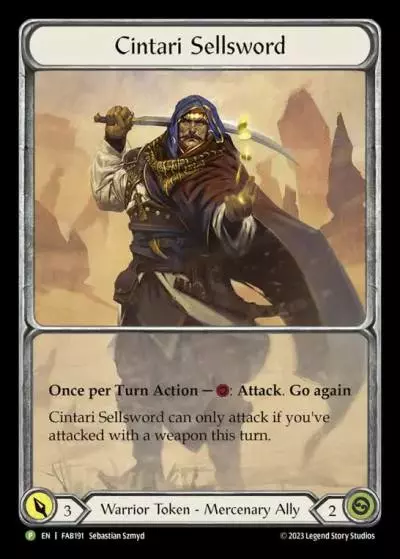 Cintari Sellsword FAB191-CF - Calling - Heavy Hitters - Flesh and blood card