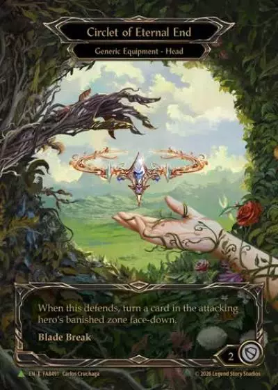 Circlet of Eternal End FAB491-MV - Calling - Usurp the Shadow Throne - Flesh and blood card