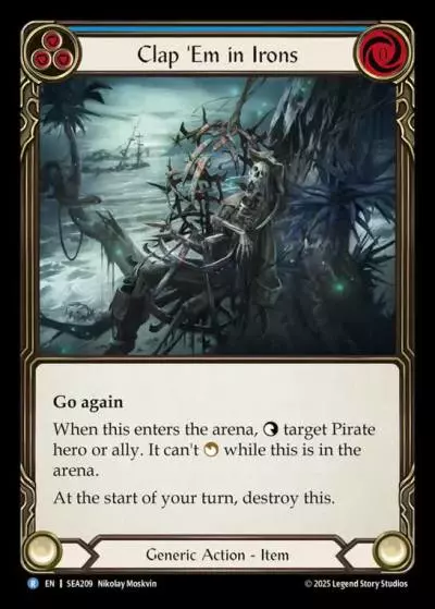 Clap 'Em in Irons BLUE SEA209 - High Seas - Flesh and blood card
