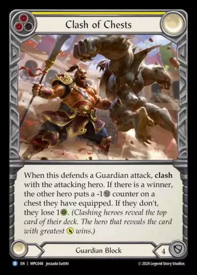 Clash of Chests YELLOW MPG048 - Mastery Pack Guardian - Flesh and blood card