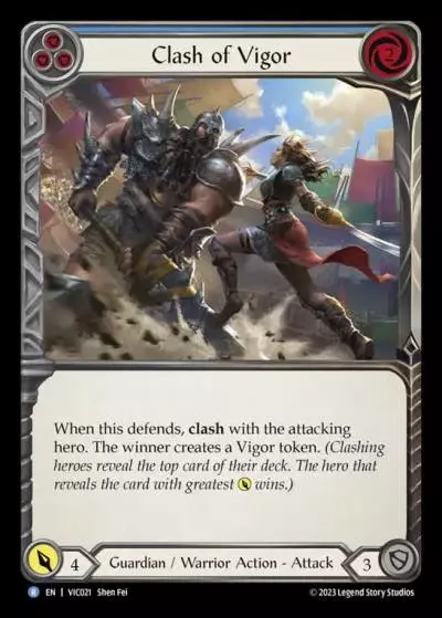 Clash of Vigor BLUE VIC021 - Victor - Heavy Hitters Blitz Deck - Flesh and blood card