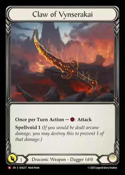 Claw of Vynserakai SEA257 - High Seas - Flesh and blood card