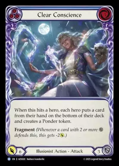 Clear Conscience AZS020 - Armory Deck - Zyggy Starlight - Flesh and blood card