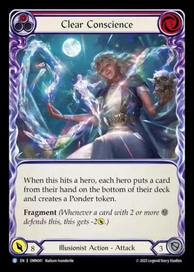 Clear Conscience OMN041 - Omens of the Third Age - Flesh and blood card