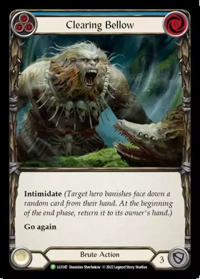 Clearing Bellow BLUE LGS147-RF - Armory - Evergreen - Flesh and blood card