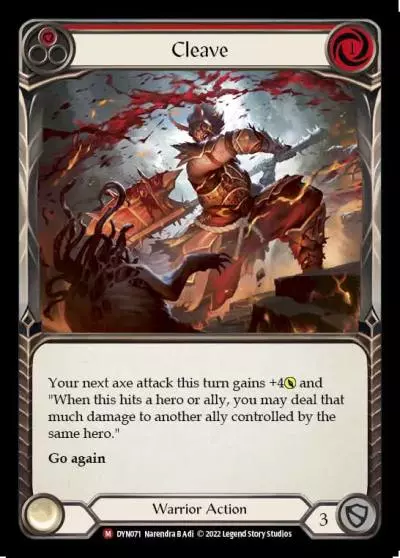 Cleave RED DYN071 - Dynasty - Flesh and blood card