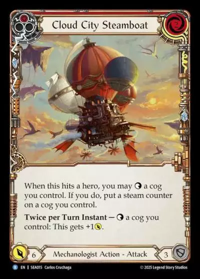 Cloud City Steamboat RED SEA015 - High Seas - Flesh and blood card