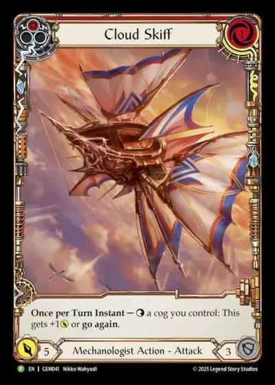 Cloud Skiff RED GEM041 - GEM - Pack 2 - Flesh and blood card