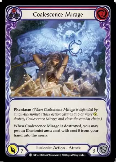 Coalescence Mirage RED EVR144 - Everfest - Flesh and blood card