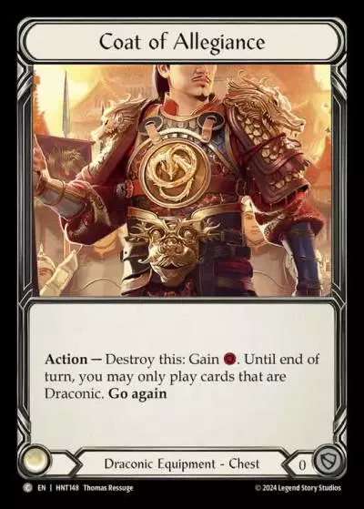 Coat of Allegiance HNT148 - The Hunted - Flesh and blood card