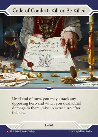 Code of Conduct: Kill or Be Killed SMP010 - Smash Palace - Flesh and blood card