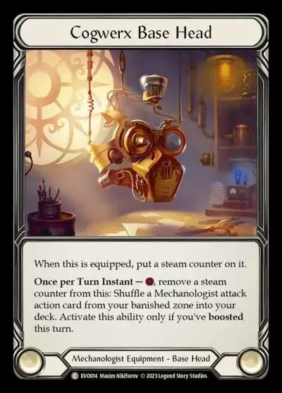 Cogwerx Base Head EVO014 - Bright Lights - Flesh and blood card