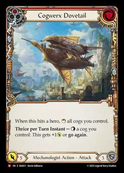Cogwerx Dovetail RED SEA011 - High Seas - Flesh and blood card