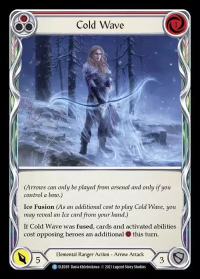 Cold Wave RED ELE038 - Tales of Aria - Flesh and blood card
