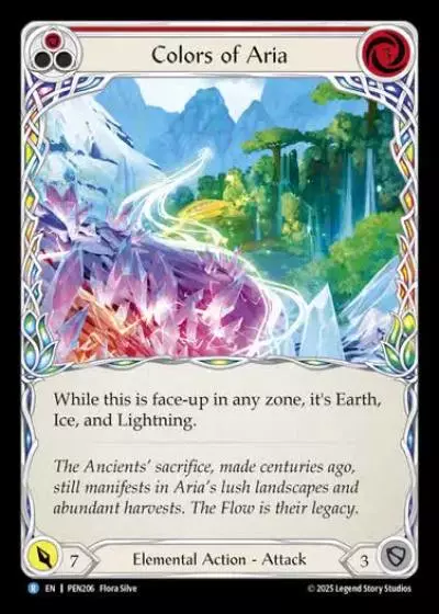 Colors of Aria PEN206 - Compendium of Rathe - Flesh and blood card