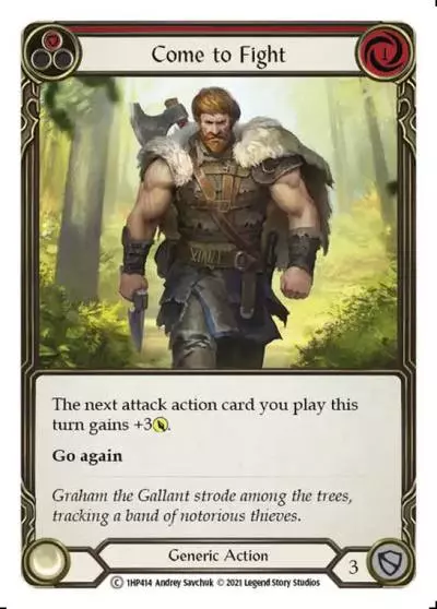 Come to Fight RED 1HP414 - History Pack 1 - Flesh and blood card