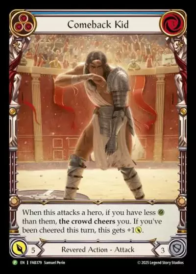 Comeback Kid BLUE FAB379-RF - Calling - Super Slam - Flesh and blood card