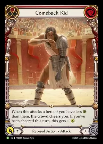Comeback Kid RED FAB377-RF - Calling - Super Slam - Flesh and blood card