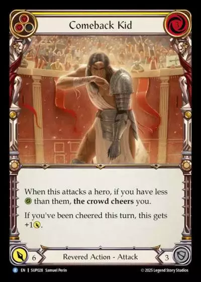 Comeback Kid YELLOW SUP028-RF - Super Slam - Flesh and blood card