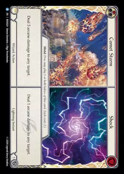 Comet Storm||Shock RED ROS024 - Rosetta - Flesh and blood card
