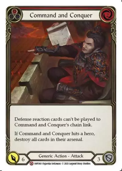 Command and Conquer RED 1HP360 - History Pack 1 - Flesh and blood card