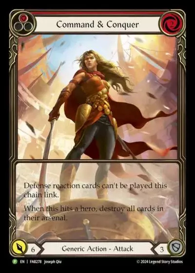 Command and Conquer RED FAB278-RF - Deathmatch Arena Champion Prize Card - Flesh and blood card
