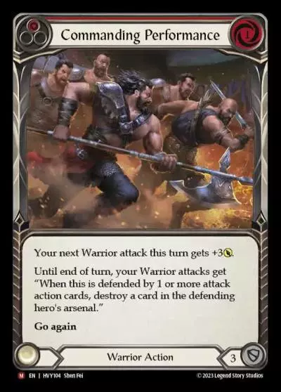 Commanding Performance RED HVY104 - Heavy Hitters - Flesh and blood card