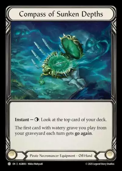 Compass of Sunken Depths AGB003 - Armory Deck - Gravy Bones - Flesh and blood card