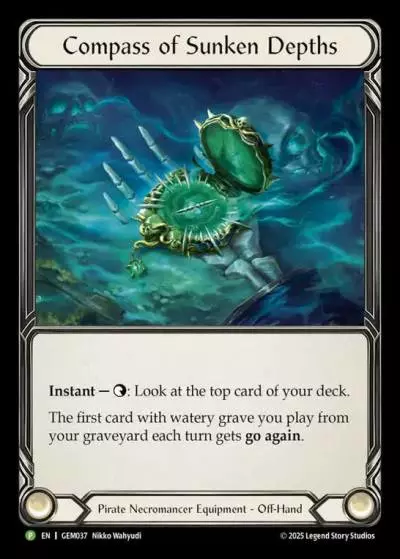 Compass of Sunken Depths GEM037-CF - GEM - Pack 2 - Flesh and blood card
