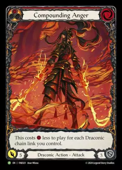 Compounding Anger RED FAB321-RF - Marketing - Collektr The Hunted - Flesh and blood card