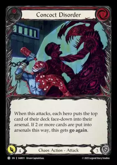 Concoct Disorder SAR011 - Silver Age Chapter 2 - Arakni, Web of Deceit - Flesh and blood card