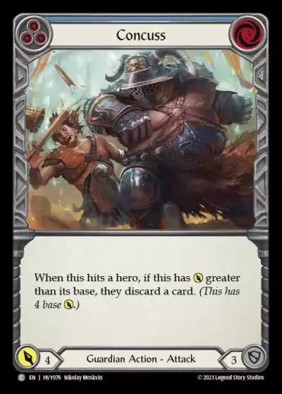 Concuss BLUE HVY076 - Heavy Hitters - Flesh and blood card