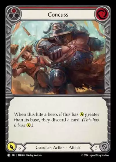 Concuss RED TER010 - 1st Strike - Terra - Flesh and blood card