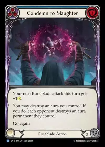 Condemn to Slaughter BLUE ROS129 - Rosetta - Flesh and blood card