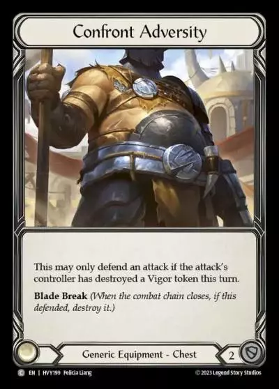 Confront Adversity HVY199 - Heavy Hitters - Flesh and blood card
