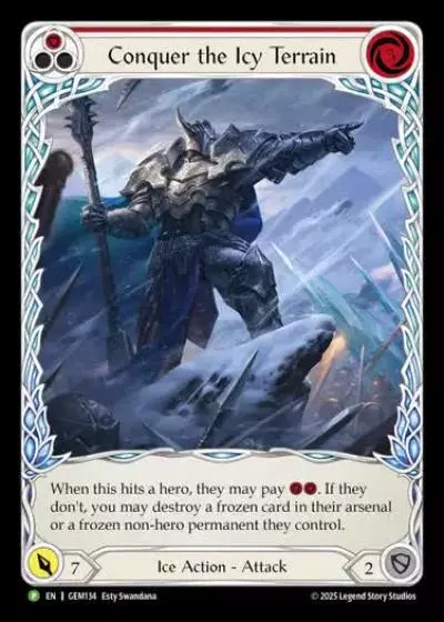 Conquer the Icy Terrain GEM134 - GEM - Pack 4 - Flesh and blood card