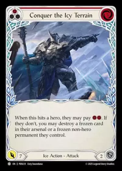 Conquer the Icy Terrain PEN231 - Compendium of Rathe - Flesh and blood card