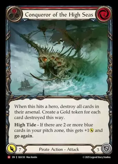 Conqueror of the High Seas RED SEA130 - High Seas - Flesh and blood card