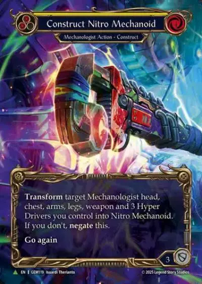 Construct Nitro Mechanoid // Nitro Mechanoid GEM119 - GEM - Pack 4 - Flesh and blood card