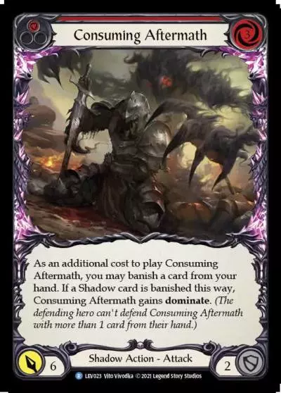 Consuming Aftermath RED LEV023 - Levia - Blitz Deck - Flesh and blood card