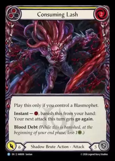 Consuming Lash IAR009 - Usurp the Shadow Throne - Flesh and blood card