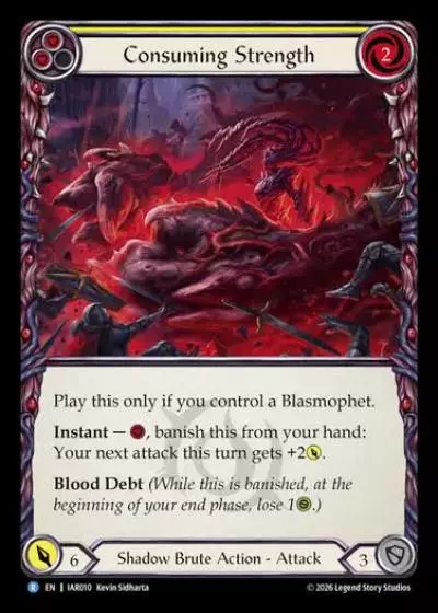 Consuming Strength IAR010 - Usurp the Shadow Throne - Flesh and blood card