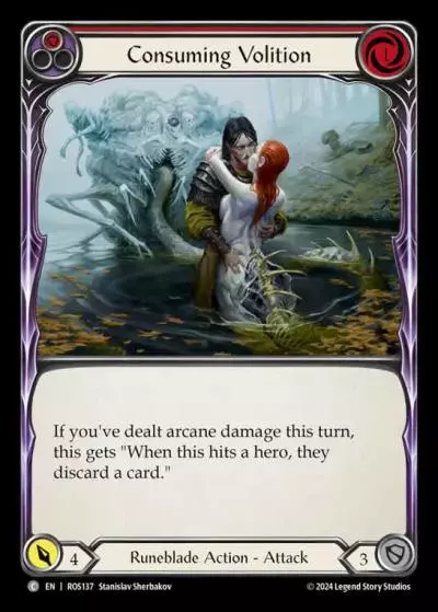 Consuming Volition RED ROS137 - Rosetta - Flesh and blood card
