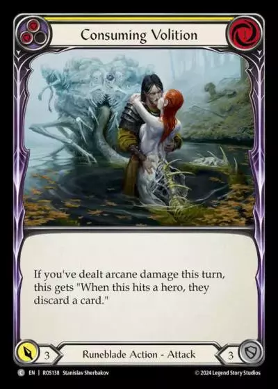 Consuming Volition YELLOW ROS138 - Rosetta - Flesh and blood card