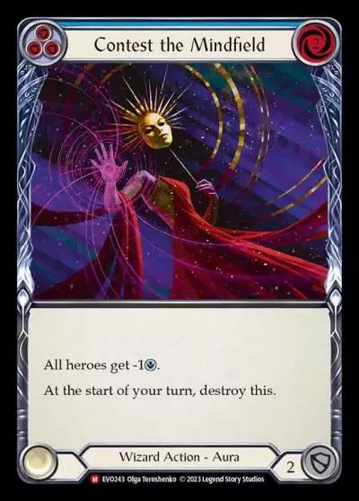 Contest the Mindfield BLUE EVO243 - Bright Lights - Flesh and blood card