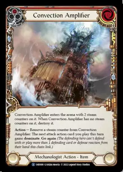 Convection Amplifier RED 1HD008 - Dash - Blitz Deck - Flesh and blood card