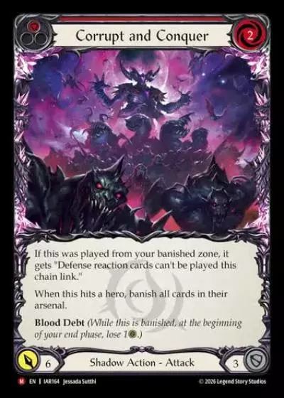 Corrupt and Conquer IAR164 - Usurp the Shadow Throne - Flesh and blood card