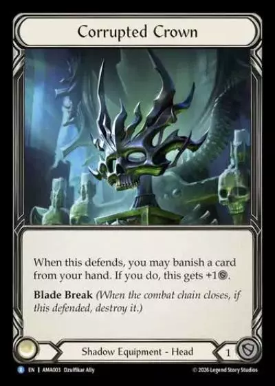 Corrupted Crown AMA003-RF - Armory Deck - Malice, Domina of the Dead - Flesh and blood card